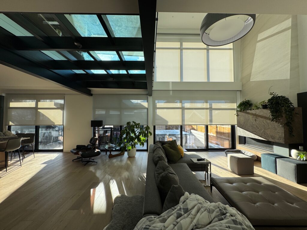 Mechoshade motorized roller shades